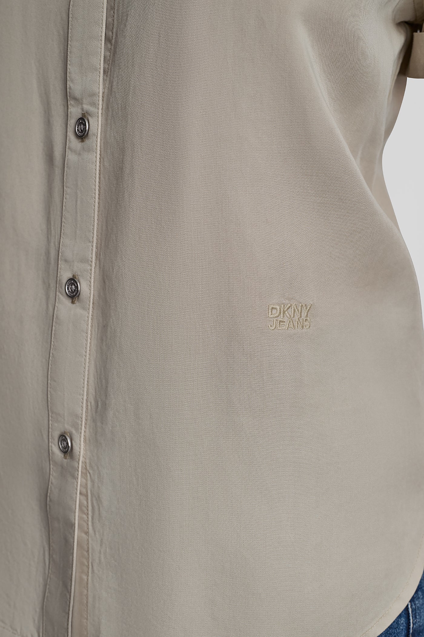 GARMENT DYE BUTTON-FRONT SHIRT