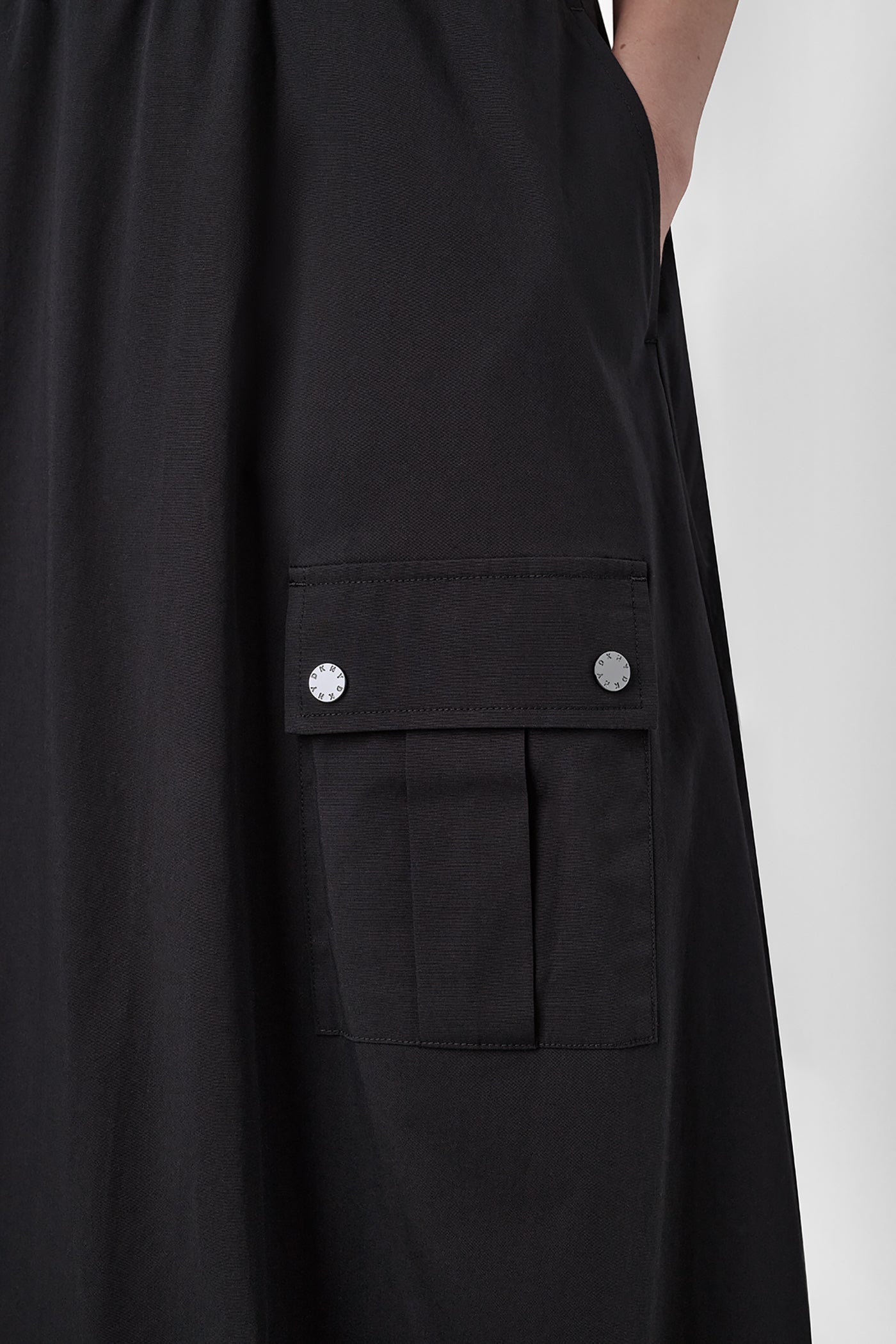 CARGO POCKET BUBBLE MIDI SKIRT