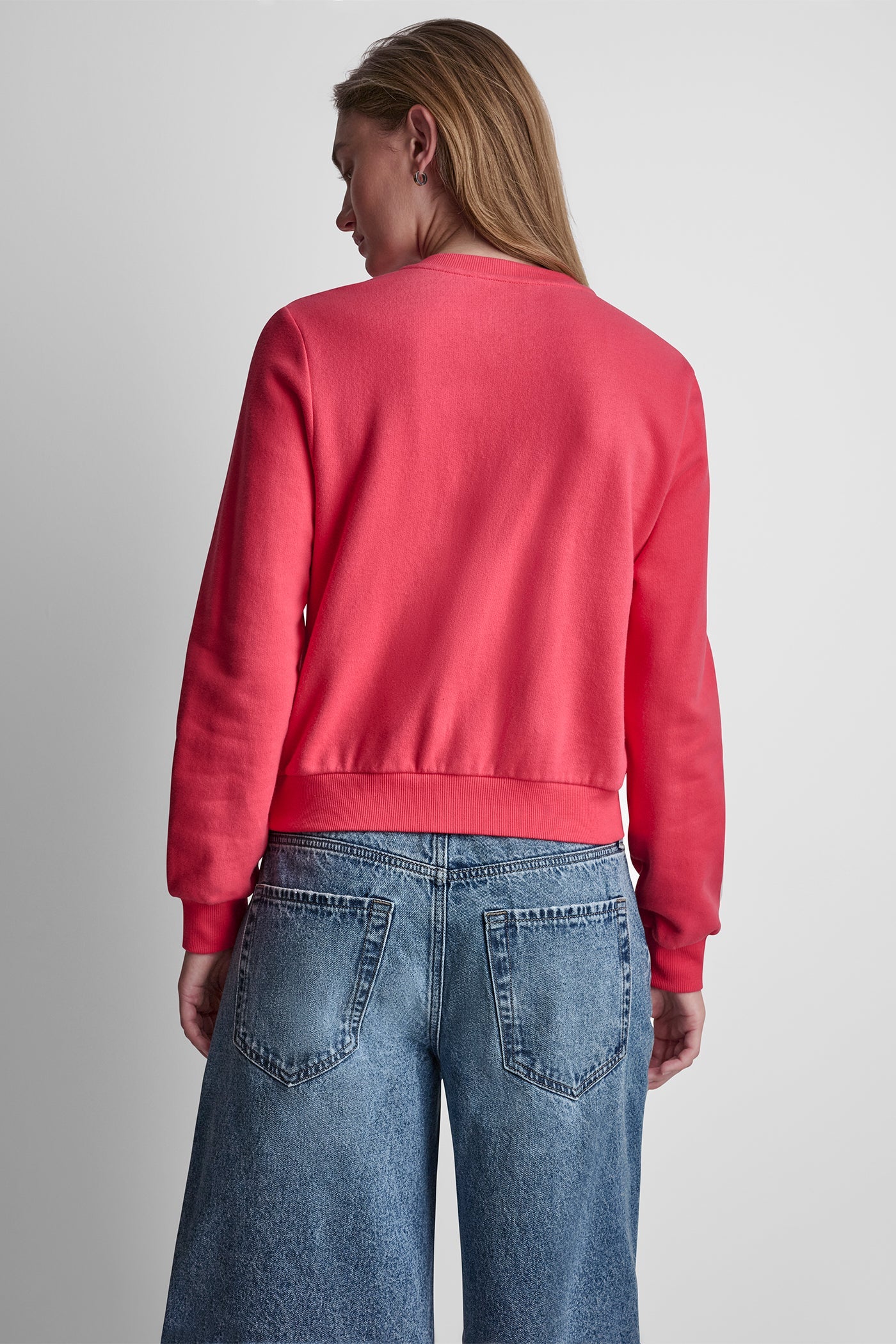 BUTTON FRONT SHRUNKEN LOGO JACKET