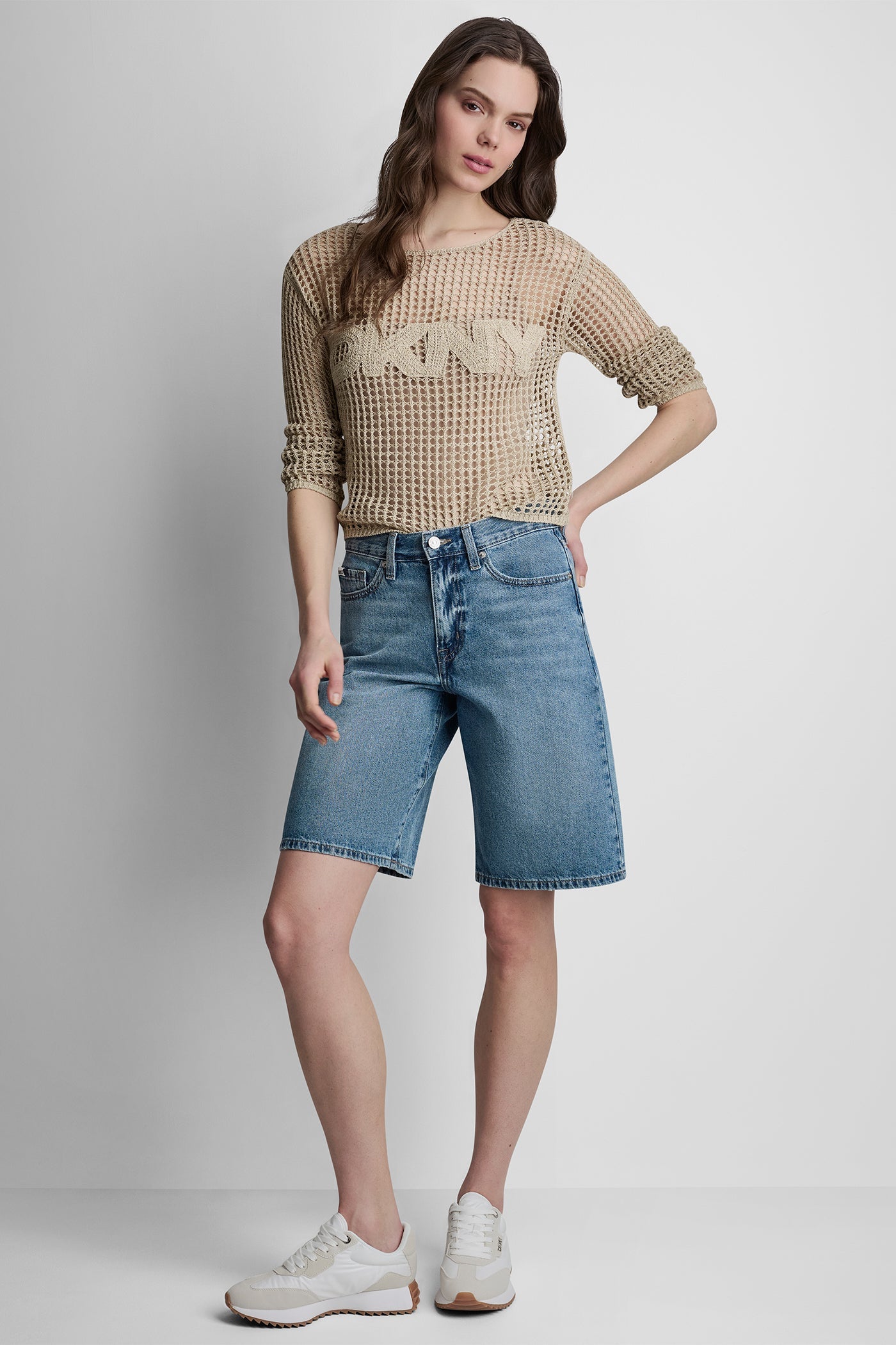 MID RISE RELAXED DENIM SHORT