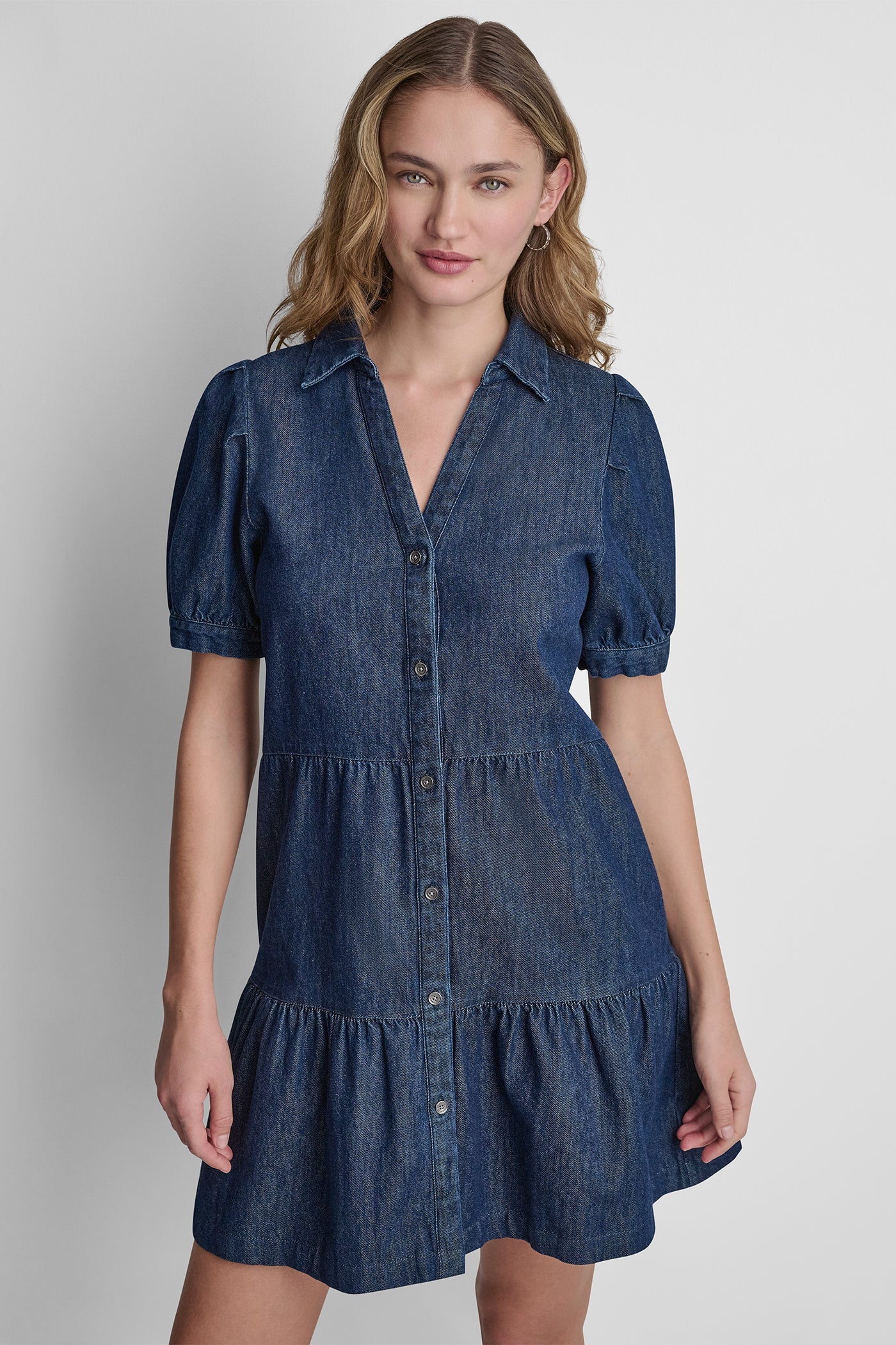 DENIM MINI DRESS