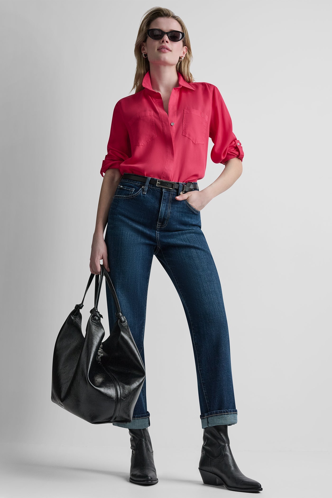 GARMENT DYE SPLIT BACK SHIRT