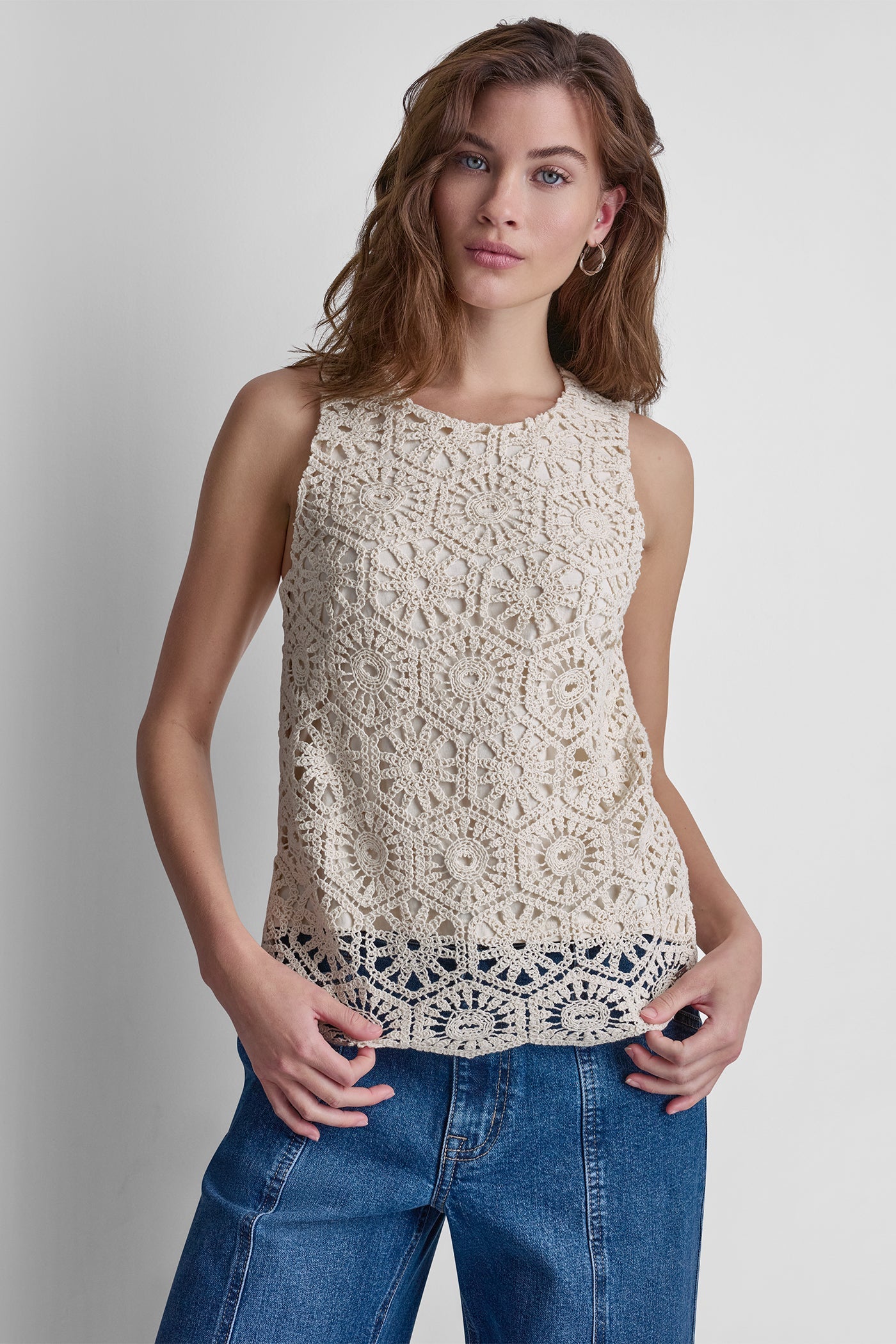 CROCHET KNIT TANK