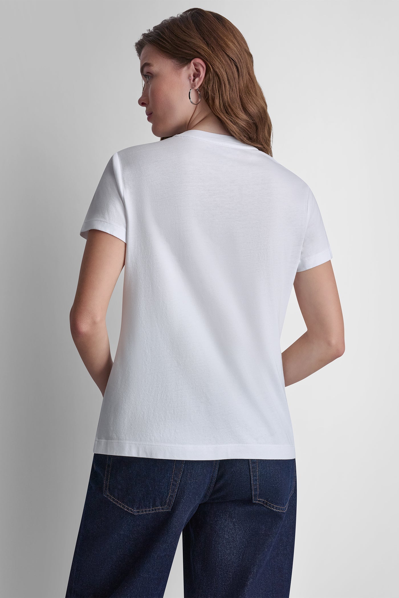 DKNY JEANS STACKED RHINESTONE DOME TEE