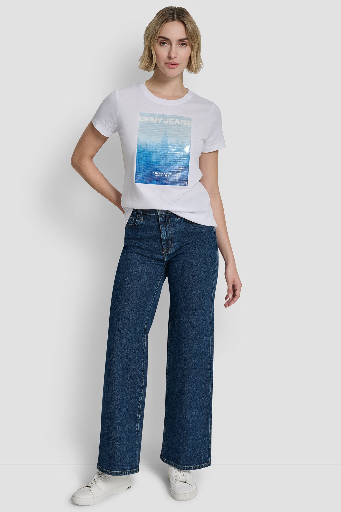 SEQUIN GRAPHIC LOGO TEE