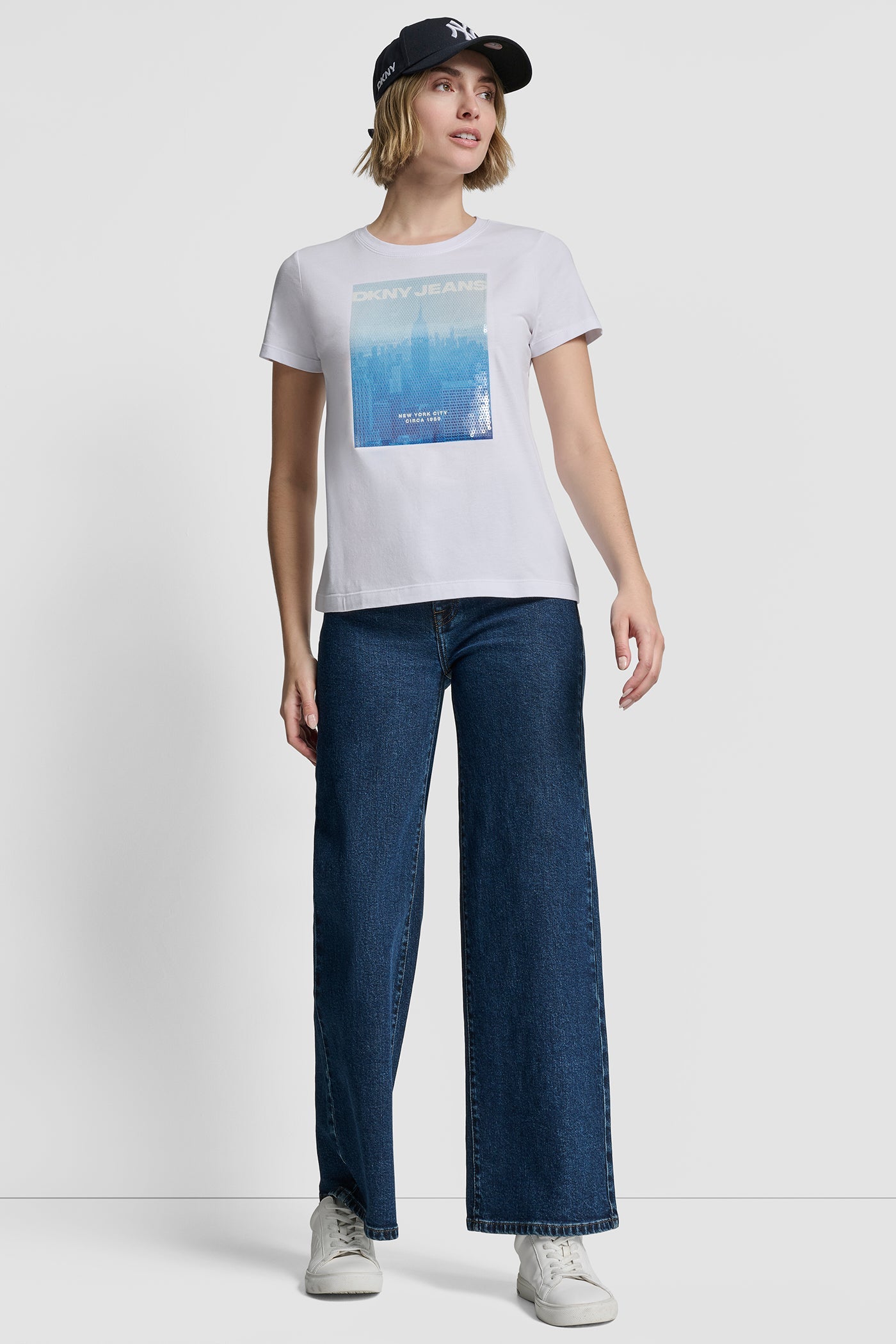 SEQUIN GRAPHIC LOGO TEE