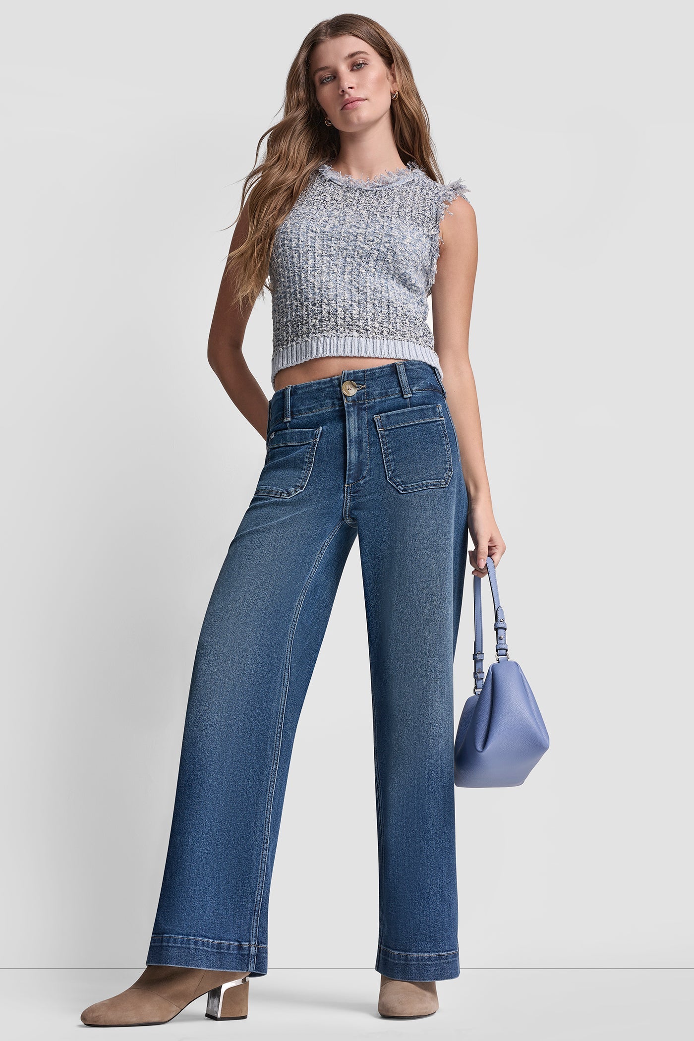 HIGH RISE WIDE LEG WITH PATCH POCKETS