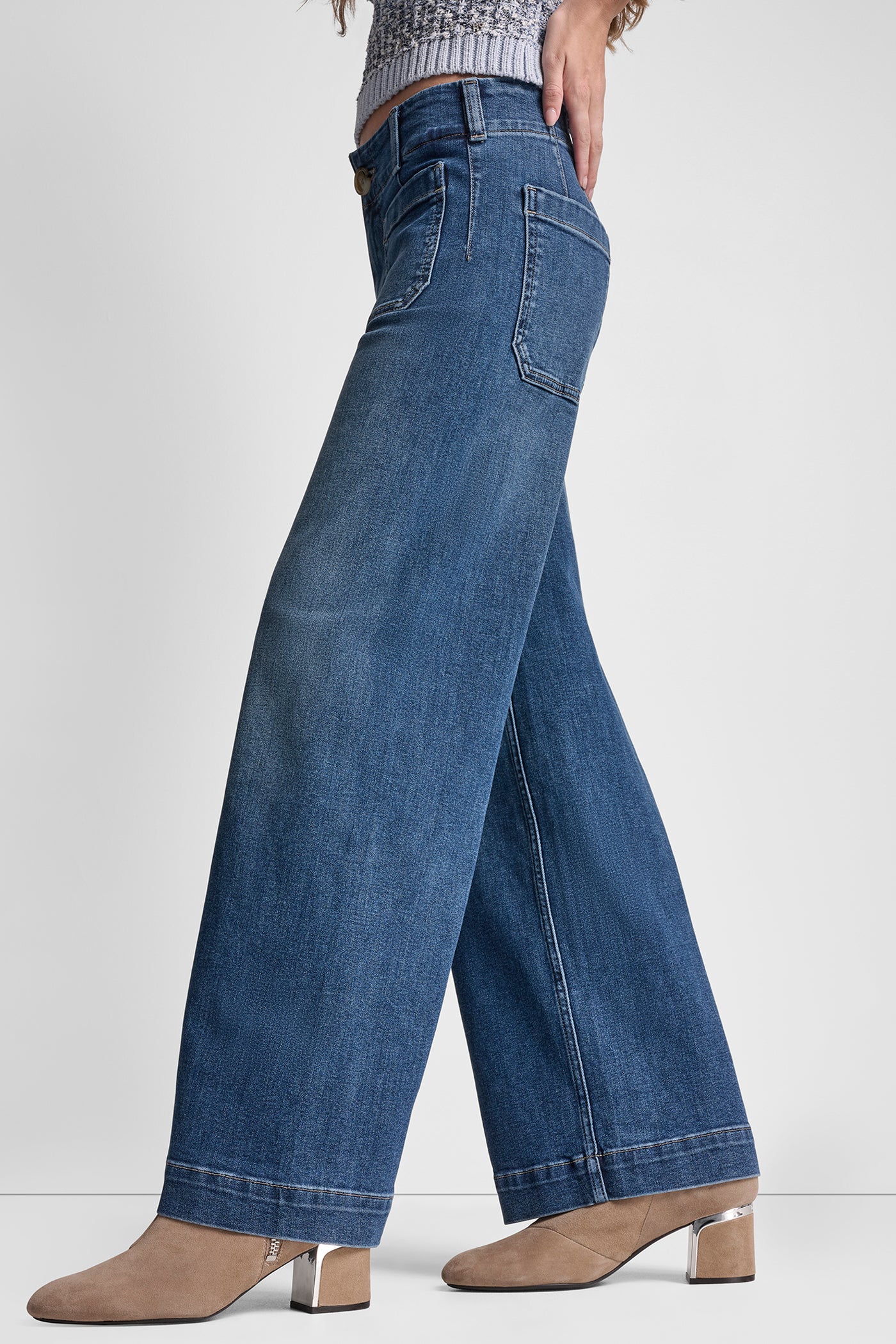 HIGH RISE WIDE LEG WITH PATCH POCKETS