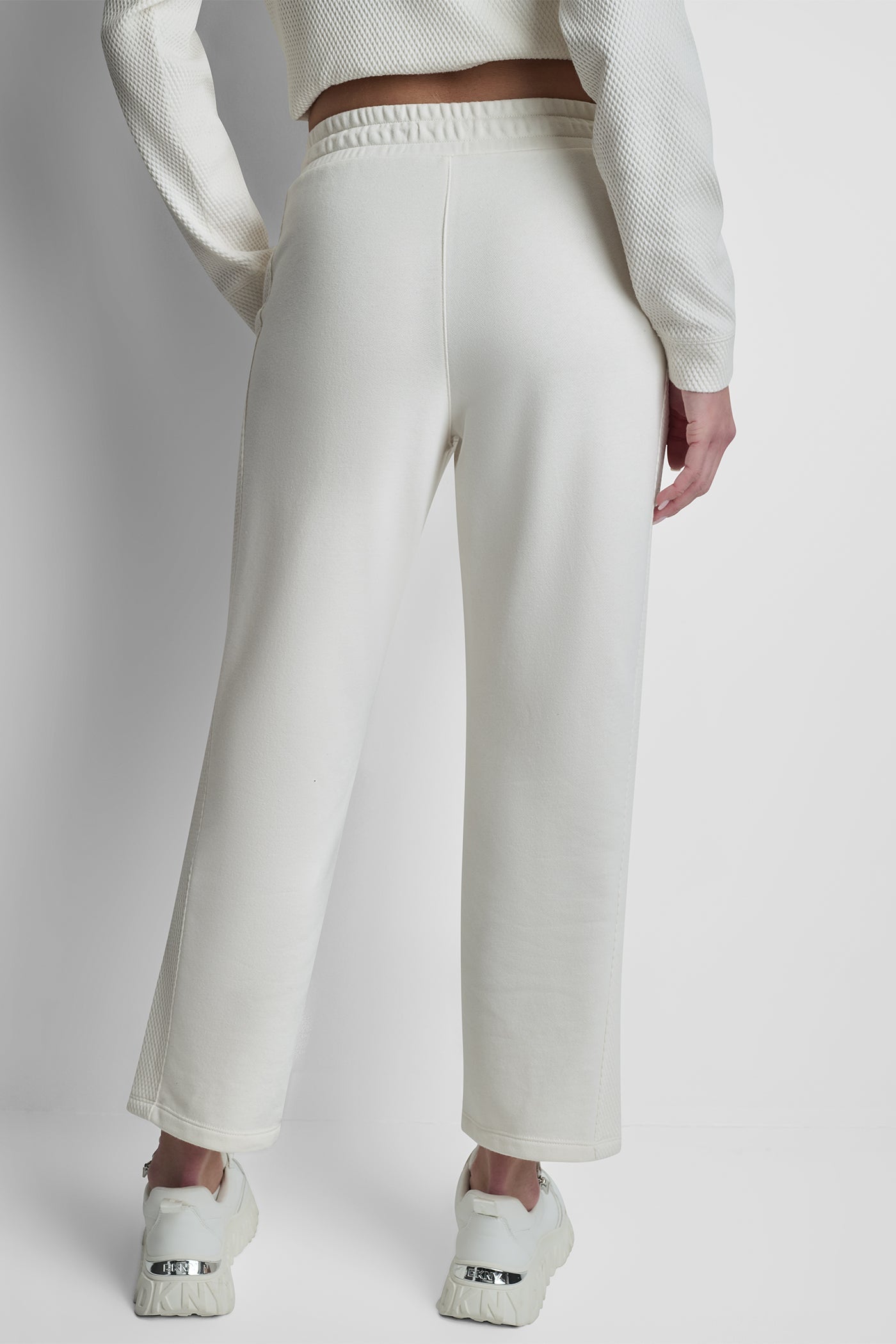 JACQUARD MIX HIGH RISE ANKLE PANT