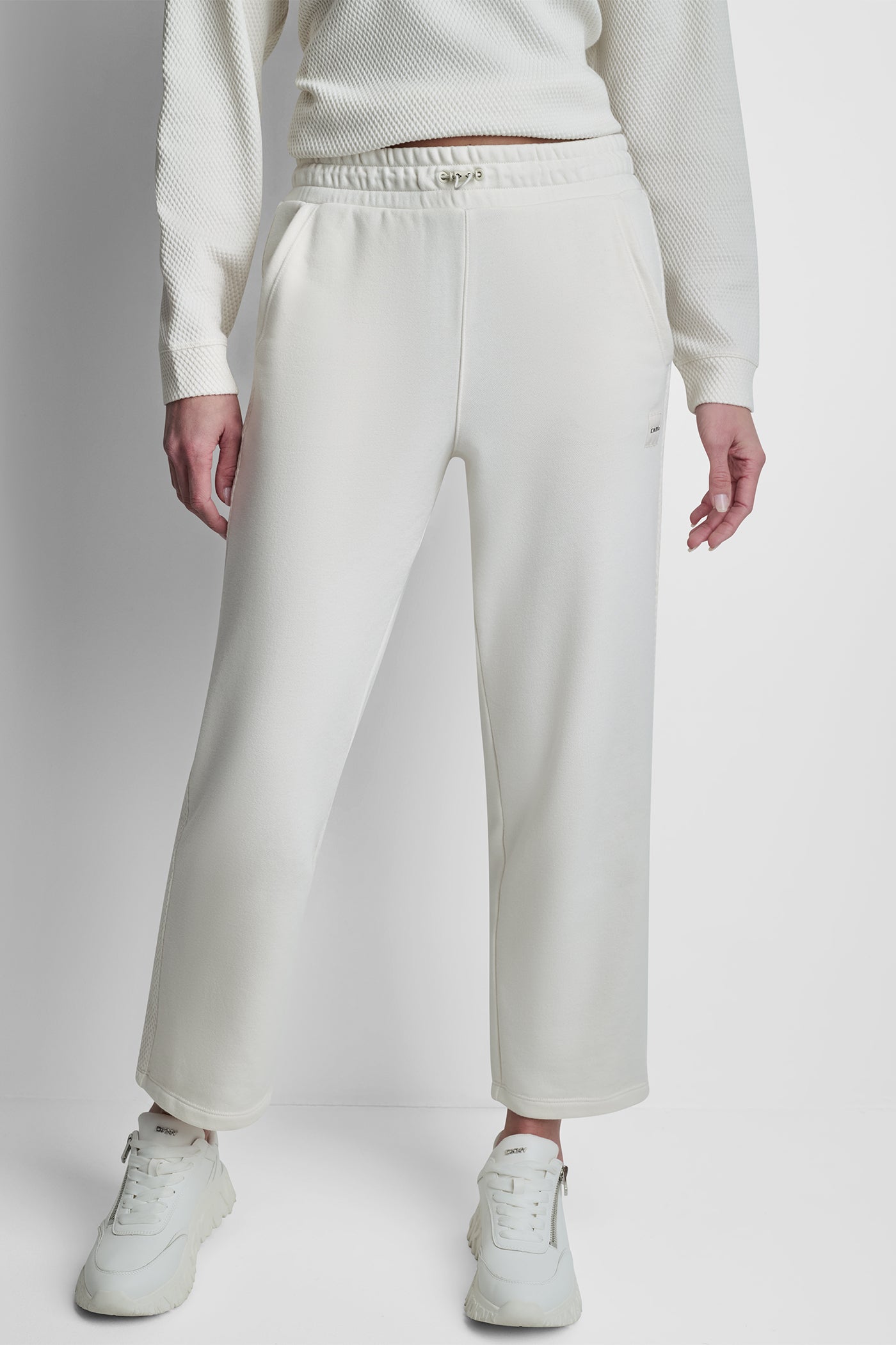 JACQUARD MIX HIGH RISE ANKLE PANT