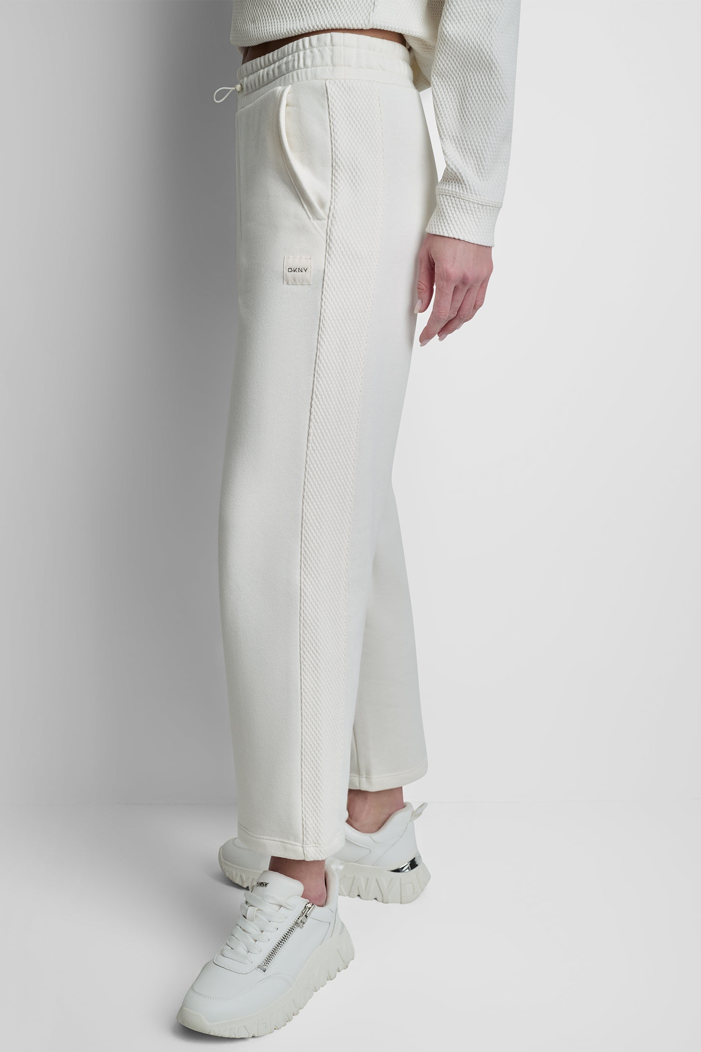 JACQUARD MIX HIGH RISE ANKLE PANT
