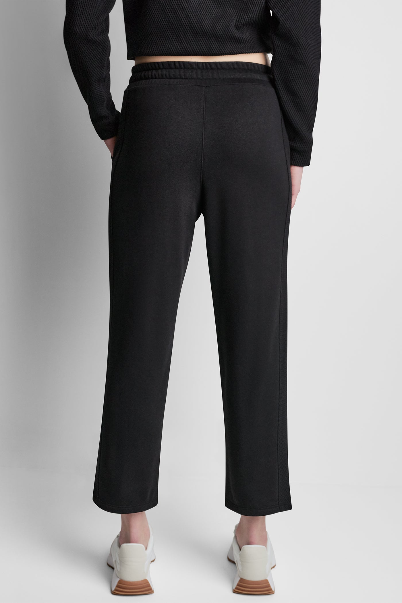 JACQUARD MIX HIGH RISE ANKLE PANT