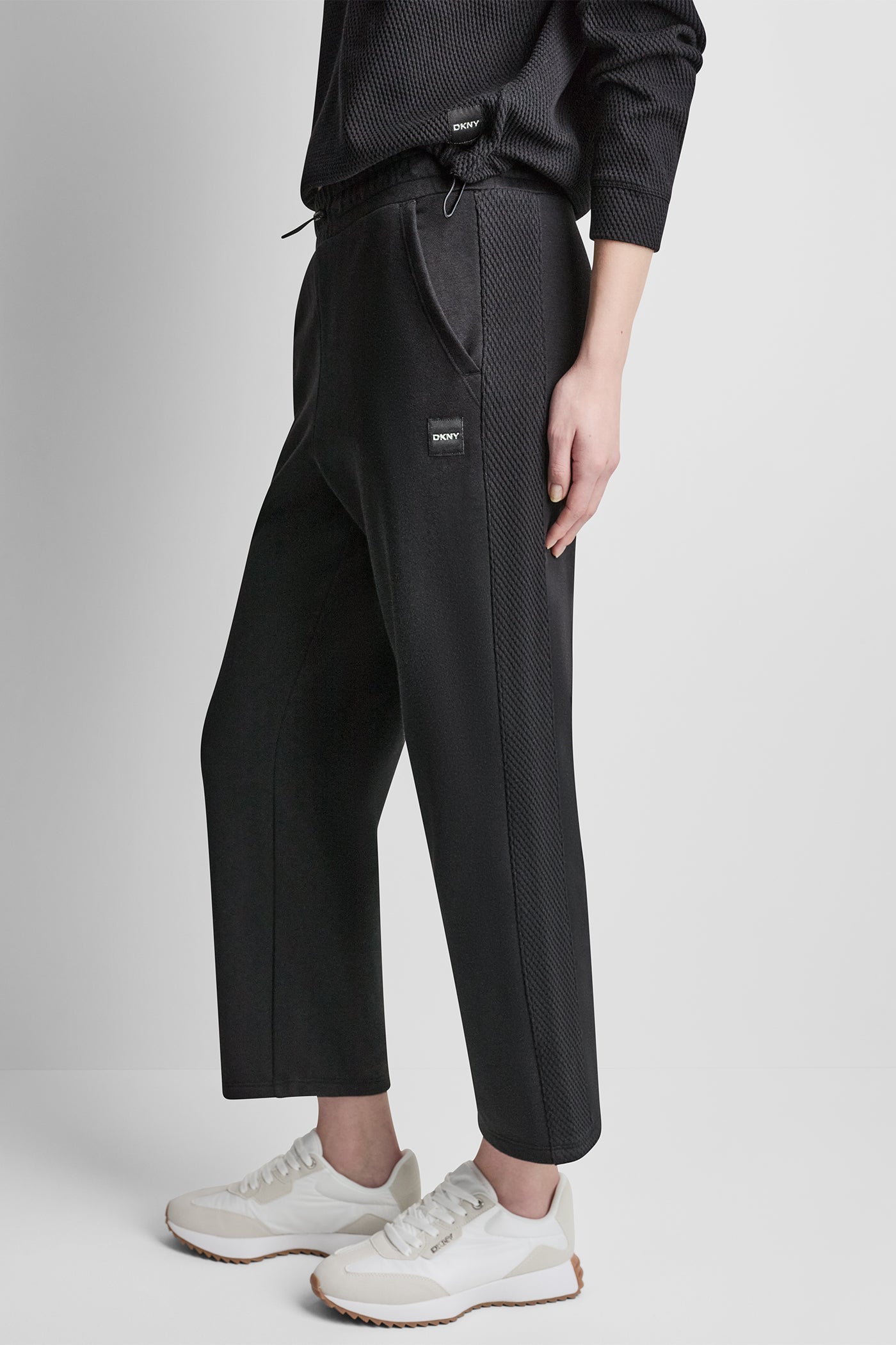JACQUARD MIX HIGH RISE ANKLE PANT