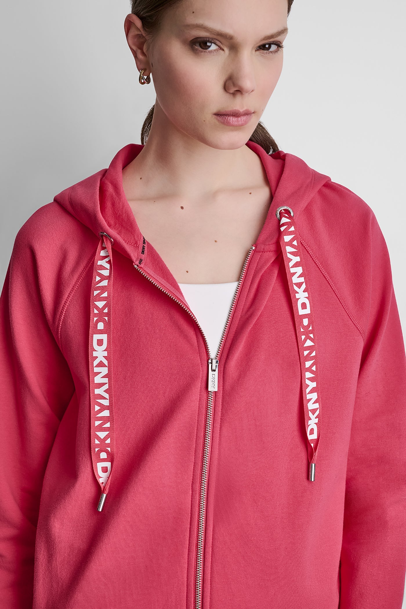 TWO-TONE LOGO DRAWSTRING HOODIE