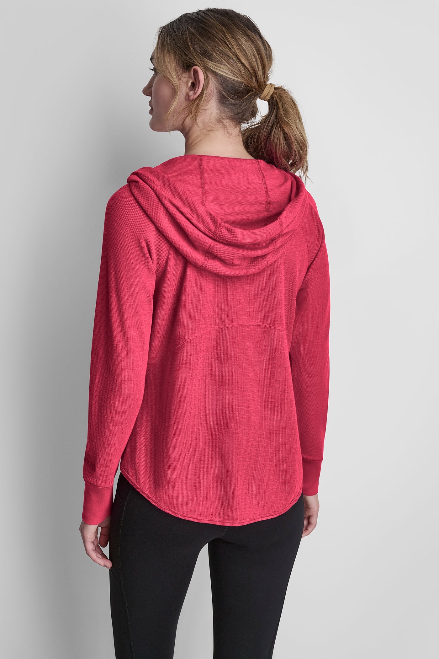 MINI WAFFLE FULL-ZIP HOODIE