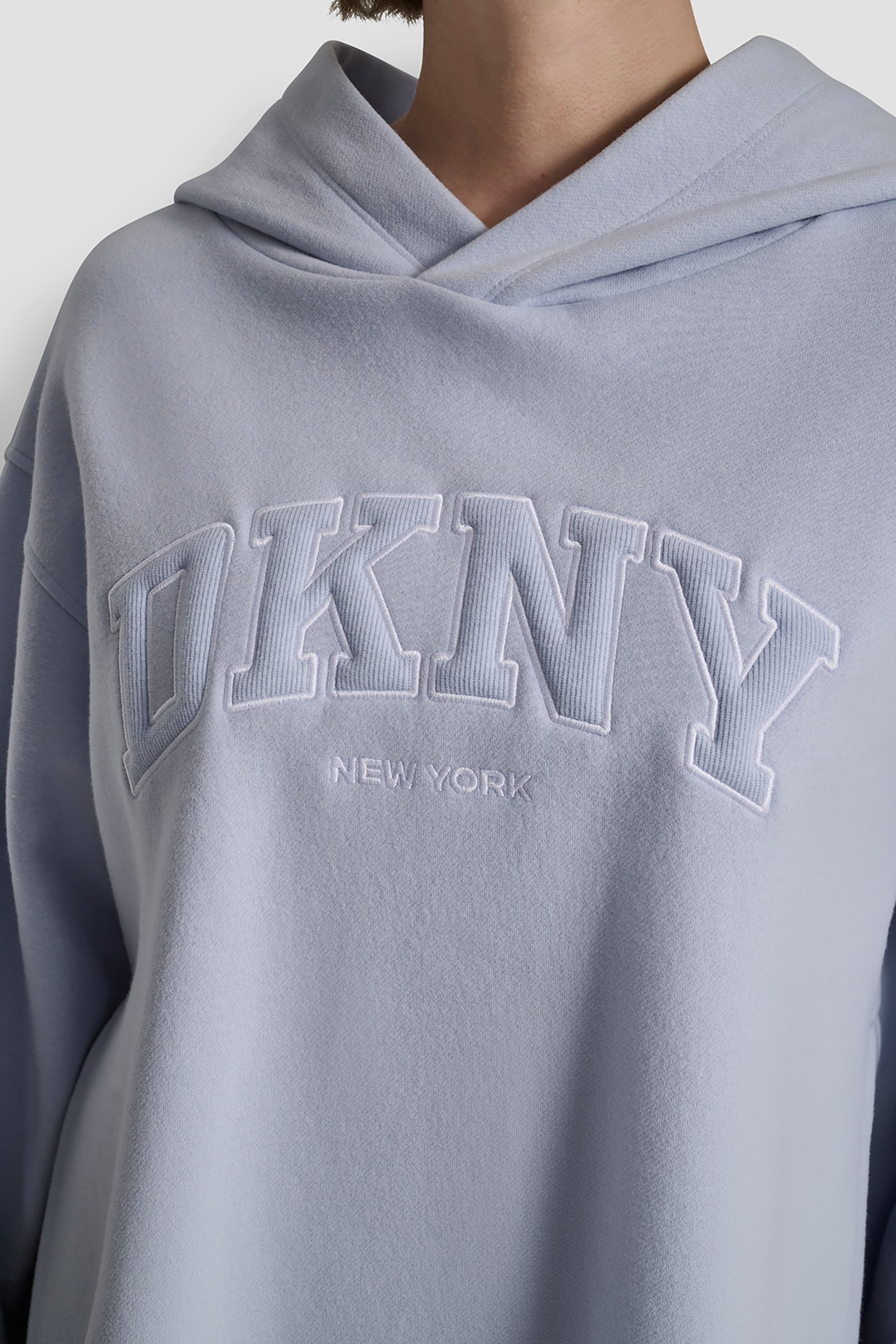 3D VARSITY LOGO OVERSIZED TUNIC HOODIE