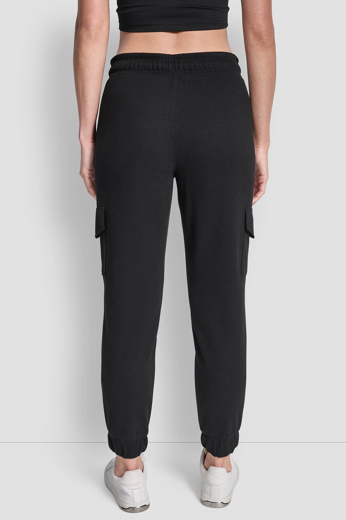 METALLIC BUBBLE LOGO SLIM FIT FLEECE CARGO JOGGER