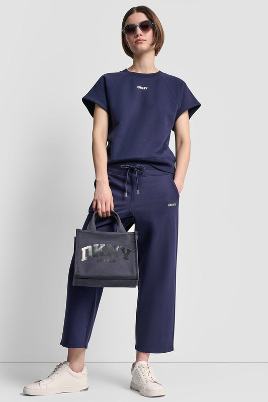METALLIC BUBBLE LOGO SHORT SLEEVE PULLOVER