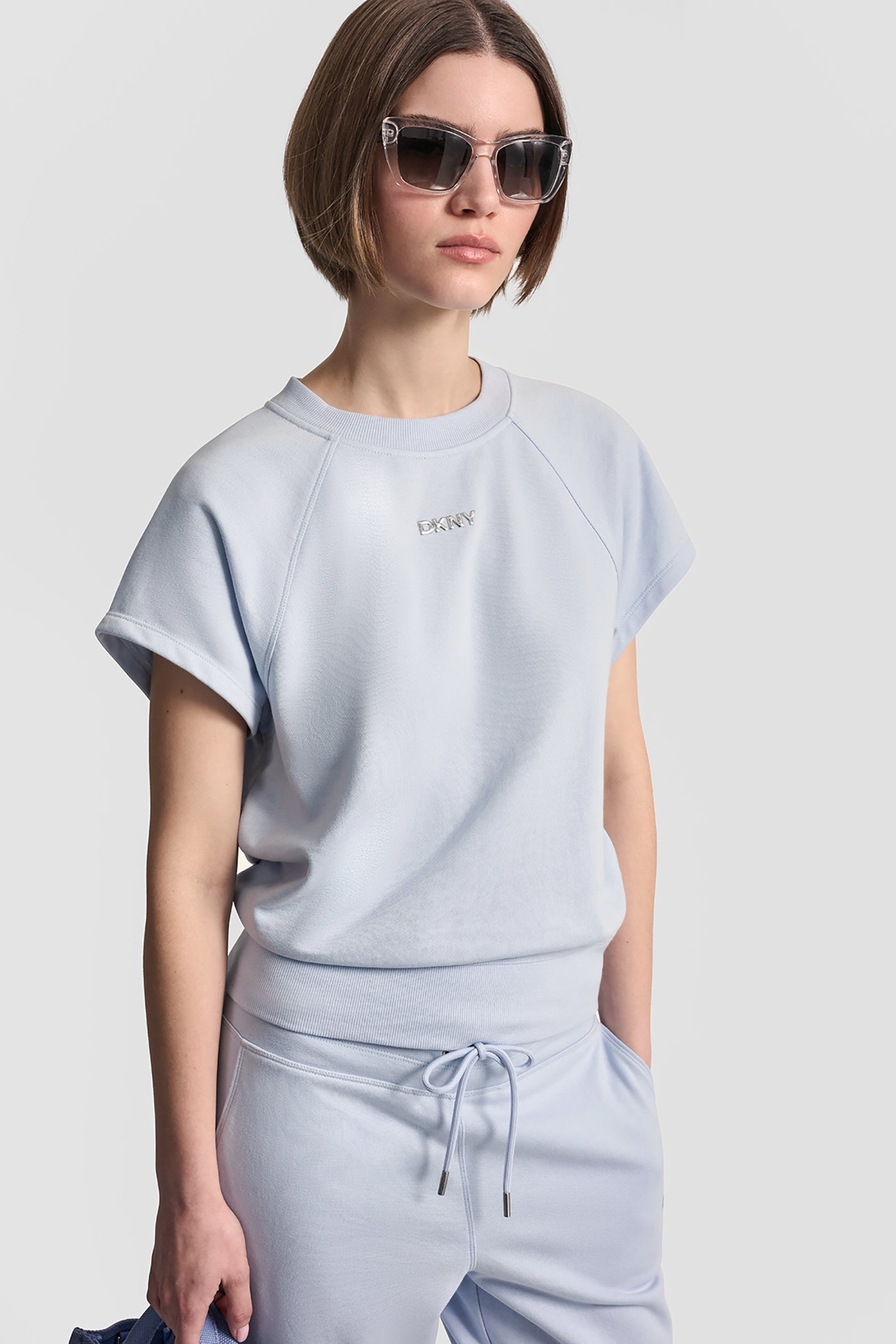 METALLIC BUBBLE LOGO SHORT SLEEVE PULLOVER
